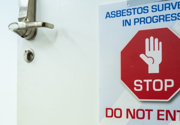 Warning sign asbestos